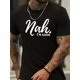 thumbnail image 1 of Camiseta con estampado "Nah I'm Good", talla S para hombre, informal, de manga corta, para verano, para adultos, hombres, mujeres, adolescentes, jóvenes y ocio., 1 of 6