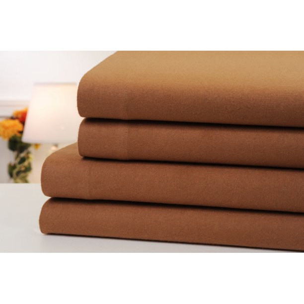 Bibb Home Extra Soft Deep Pocket Solid Flannel Sheet Set 6 Colors