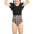 thumbnail image 4 of Inevnen Mother and Daughter Swimwear Family Matching Swimsuit Mommy and Me Bathing Suits Two-Pieces Falbala Bikini Set, 4 of 8