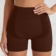 thumbnail image 5 of OSOLU Women High Waist Workout Yoga Gym Seamless Cycling Shorts Sports Soft Tummy Control Workout Athletic Gym Bottoms Coffee M, 5 of 5
