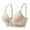 Beige, variant on DPTALR Womens Dailywear Bars Embroidered Glossy Comfortable Breathable Bra Underwear No Rims