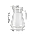 thumbnail image 3 of Acrylic Water Pitcher with Lid Large Capacity 1.5L Clear Juice Jug for Fridge Lemonade Iced Tea and Beverage Storage Home Kitchen Party Use, 3 of 6