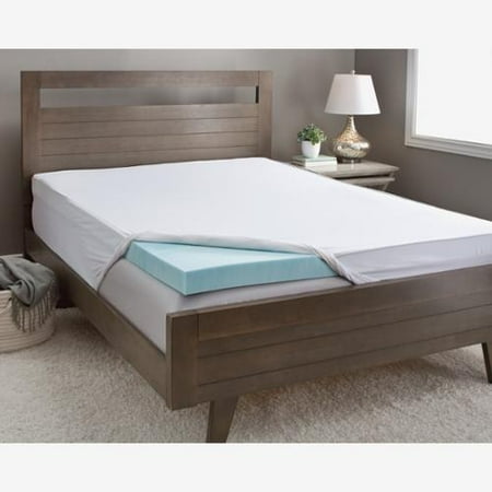 Slumber Solutions 3-inch Gel Memory Foam Mattress Topper With Slumber Solutions 3-inch Gel Memory Foam Mattress Topper with Cover - Walmart.com - Slumber Solutions 3-inch Gel Memory Foam Mattress Topper With