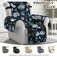 thumbnail image 4 of Yuyamidu Dog Paw Reclining Chair Covers Soft Stretch Recliner Chair Protector with Elastic Straps Breathable Lazyboy Covers Couch Chair Cover Gift for Friends, 4 of 7