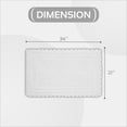 thumbnail image 5 of Better Trends 21" x 34" Bathroom Rug – 100% Cotton, Extra Soft Tufted Reversible Bath Mat, Water-Absorbent, Machine Washable (White) Lilly Crochet Collection, 5 of 7
