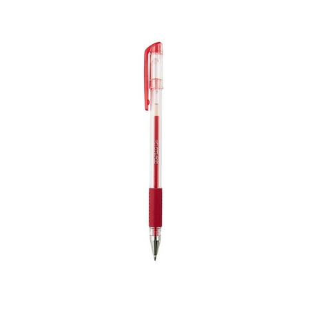 Staples Gelpoint Gel-Ink Grip Pens Medium Point 0.7mm Red Dozen 18886