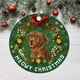 thumbnail image 1 of Navidad divertida decoración Navidad perro patrón colgante árbol de Navidad adornos Wmkox8yii fhajkh5045, 1 of 2