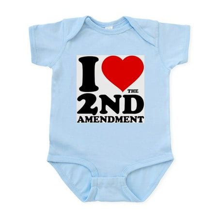 

CafePress - I Heart The 2Nd Amendment Infant Bodysuit - Baby Light Bodysuit Size Newborn - 24 Months