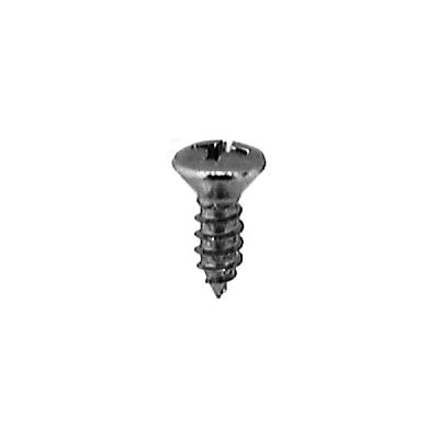 Auveco # 2707 6 X 1/2" Phillips Oval Head Tapping Screw Chrome. Qty 100.
