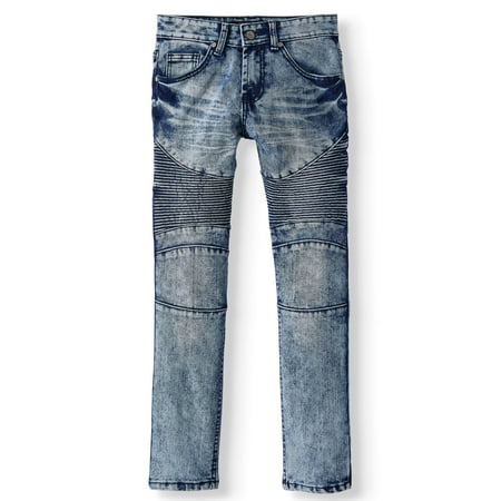 Youth 5 Pocket Jeans - Sovereign State 5 Pocket Stretch Moto Jean (Big Boys)