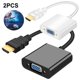thumbnail image 1 of Muyoka Adaptador HDMI a VGA HDMI macho a VGA convertidor hembra Adaptador de cable de audio de 9 pulgadas para PC Muyoka Hogar, 1 of 7