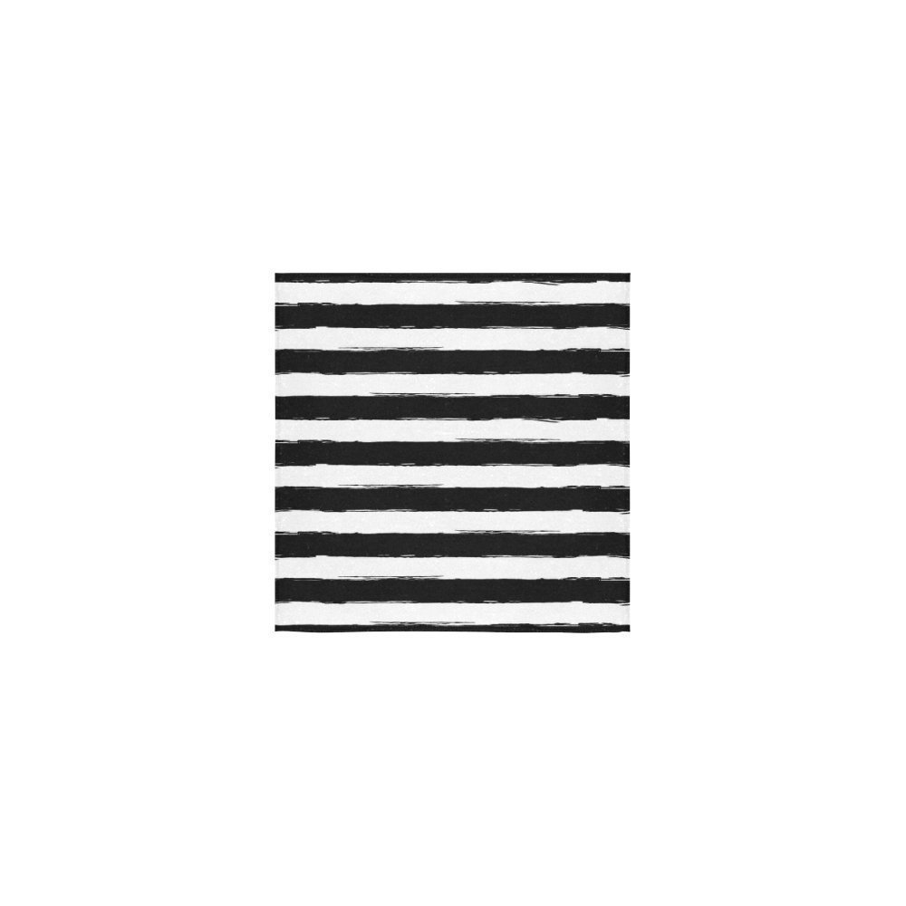 ZKGK Striped Washcloth Black And White Bath Towel 13"X13" For Home