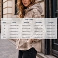 thumbnail image 3 of FDGIU Women Gingham Zip Up Jacket Collared Long Sleeve Drawstring Hem Casual Plaid Outerwear, Fall Lightweight Checkered Bomber Style Coat, 3 of 6