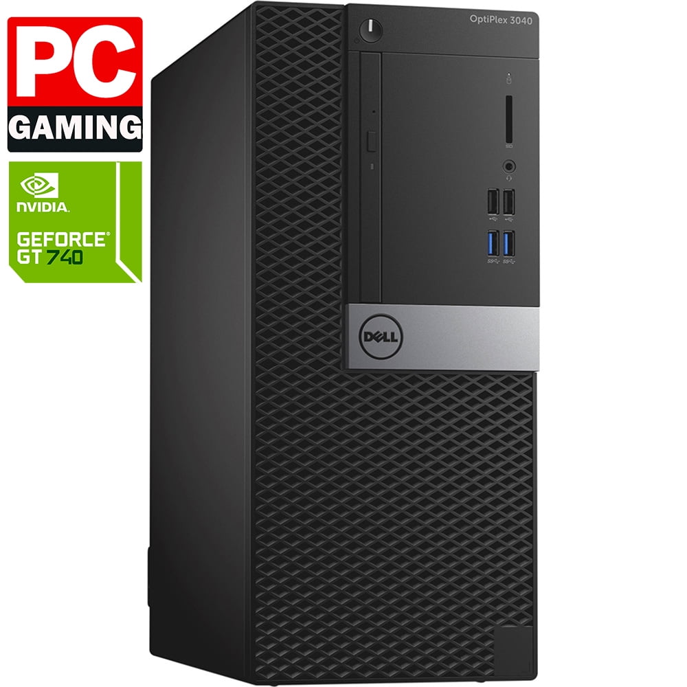 Dell Gaming Computer OptiPlex 3040 Core i3-6th gen Processor, 16GB Memory, 1TB HDD, Nvidia GT 740 Graphics, 16GB Flash Drive, Keyboard &amp; Mouse, Wi-Fi, Bluetooth, Windows 10 Pro (Renewed)