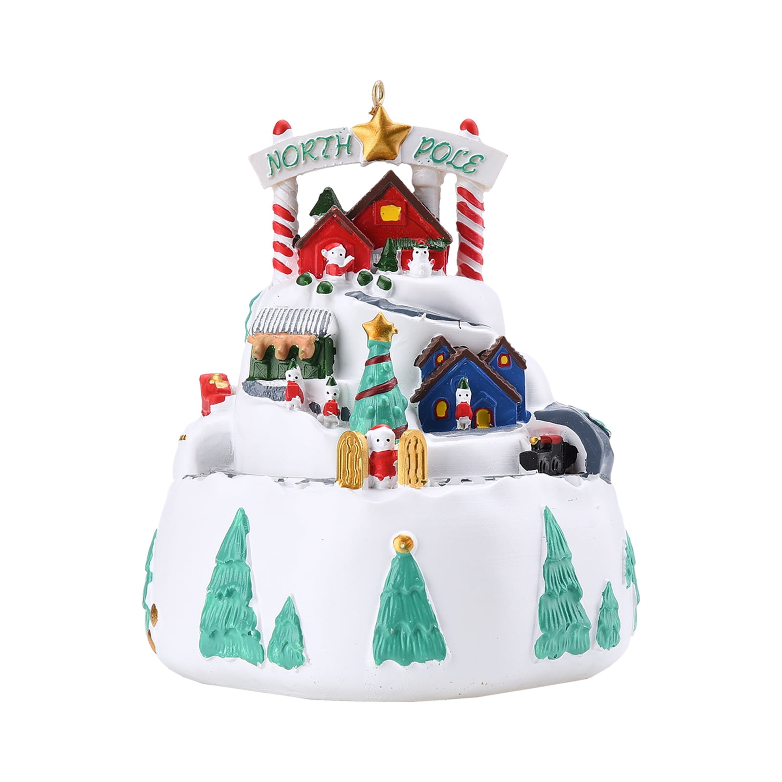 2022 New Year Christmas Decoration Christmas Arctic Village Decoration Merry Christmas Family Figurine Decoration Garden Miniature - Walmart.com