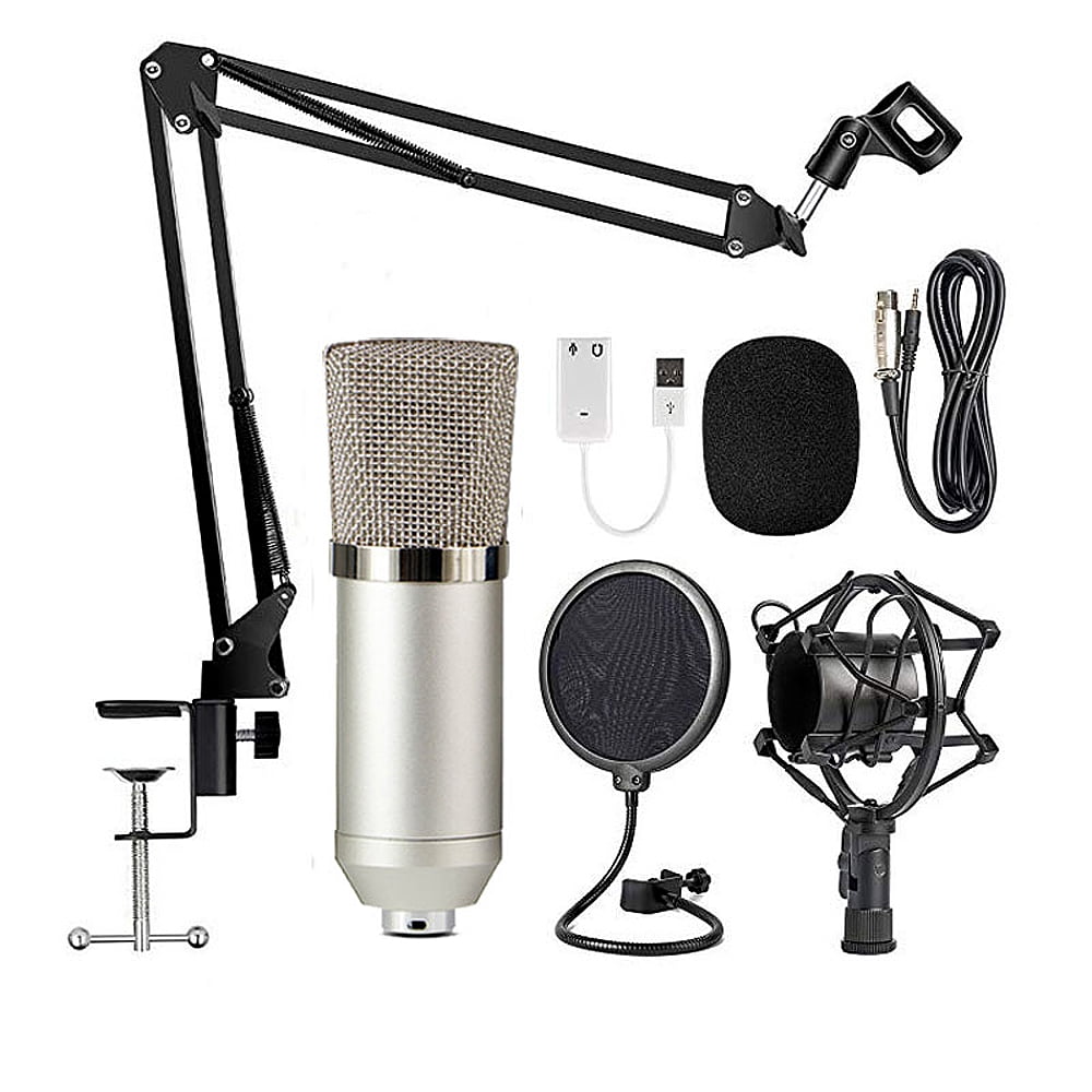 Condenser Microphone Kit BM700 Sound Record Singing Studio Recording Shock Mount 