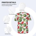 thumbnail image 5 of Fotbe Watermelons Baseball Jersey Shirt for Men and Women, Casual Short Sleeves Button Down T-Shirt-3X-Large, 5 of 9