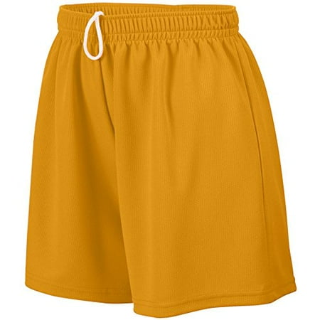 Augusta Sportswear Mesh Shorts - Augusta Sportswear Girls' WICKING MESH SHORT M Gold