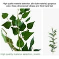 thumbnail image 6 of CreativeArrowy 39.4in Long Eucalyptus Leaves Single Cane Flower Arrangement Decoration 100cm Spring Artificial Plants Square Rattan, 6 of 9