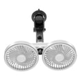 thumbnail image 2 of twisto Double Head Car Cooling Fan USB Car Fan, Angle Adjustable, Easy Installation Professional Multipurpose Auto Cooling Fans White, 2 of 8
