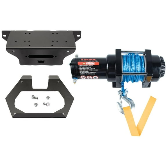 Tusk Winch with Synthetic Rope and Mount Plate 3500 lb.