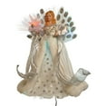 thumbnail image 2 of Kurt Adler 12-Inch White and Silver LED Fiber Optic Angel Treetop, 2 of 4