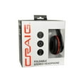 thumbnail image 6 of Craig CHP5008 - Headphones - on-ear - wired - 3.5 mm jack - black, 6 of 6