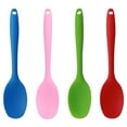 thumbnail image 7 of 4 Pcs Kitchen Cooking Silicone Spatula Heat Resistant Turner Scraper Baking Utensils Red Blue Pink Green, 7 of 7