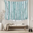 thumbnail image 5 of Aqua Tree Trunk Large Tapestry for Bedroom Wall Hanging Tapestry, Farmhouse Forest Snow Watercolor Ceiling Backdrop Tapestries Poster Blanket Wall Decor for Teens Room Living Room Dorm 100" x 59", 5 of 8