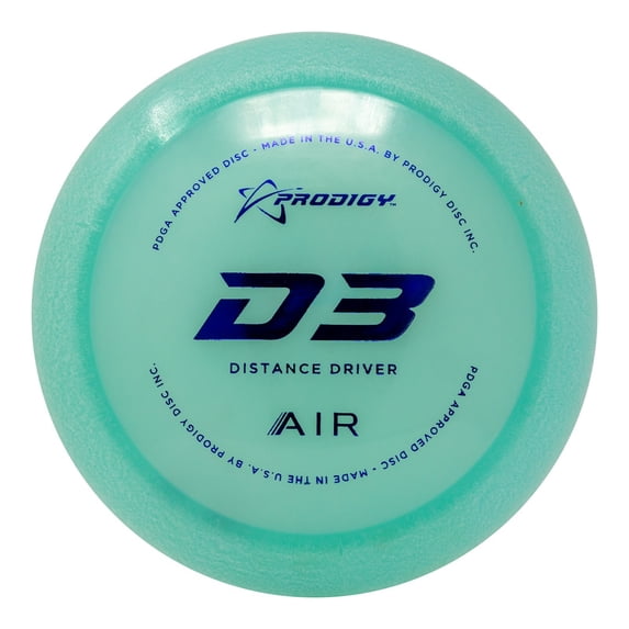 Prodigy Disc Air D3 Driver | Stable Distance Driver Disc Golf Disc | Comfortable Grip | Great for Beginners | Colors May Vary (150-159g)