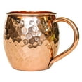 Modern Home Authentic 100 Solid Copper Hammered Moscow Mule Mug