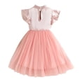 thumbnail image 3 of HAOTAGS Girls Tulle Dresses Summer Party Evening Formal Princess Dress Pink Size 9, 3 of 8