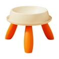 thumbnail image 1 of Tazón de gato con soporte Protege el de mascotas y comedero plato de comida de gato comida de gato y tazón de agua para perros pequeños Beige y naranja, 1 of 8