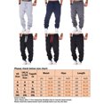 thumbnail image 2 of UKAP Men's Trousers Solid Color Pants Drawstring Bottoms Casual Workout Sweatpants Black And Red 2XL, 2 of 2