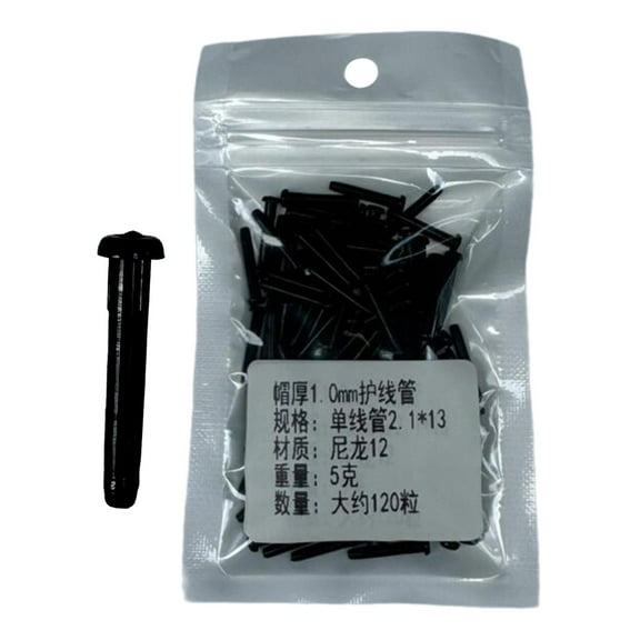 GARENDE Badminton Racket Grommets Black Universal Badminton Racquet Grommets Eyelets 2.1mmx13mm