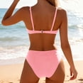 thumbnail image 6 of Ankola 2 Piece Bikini Set U-Wire Cutout Popular Swimsuit High Waisted Textured 2026 Summer Beach Swim Bathing Suits, 6 of 6