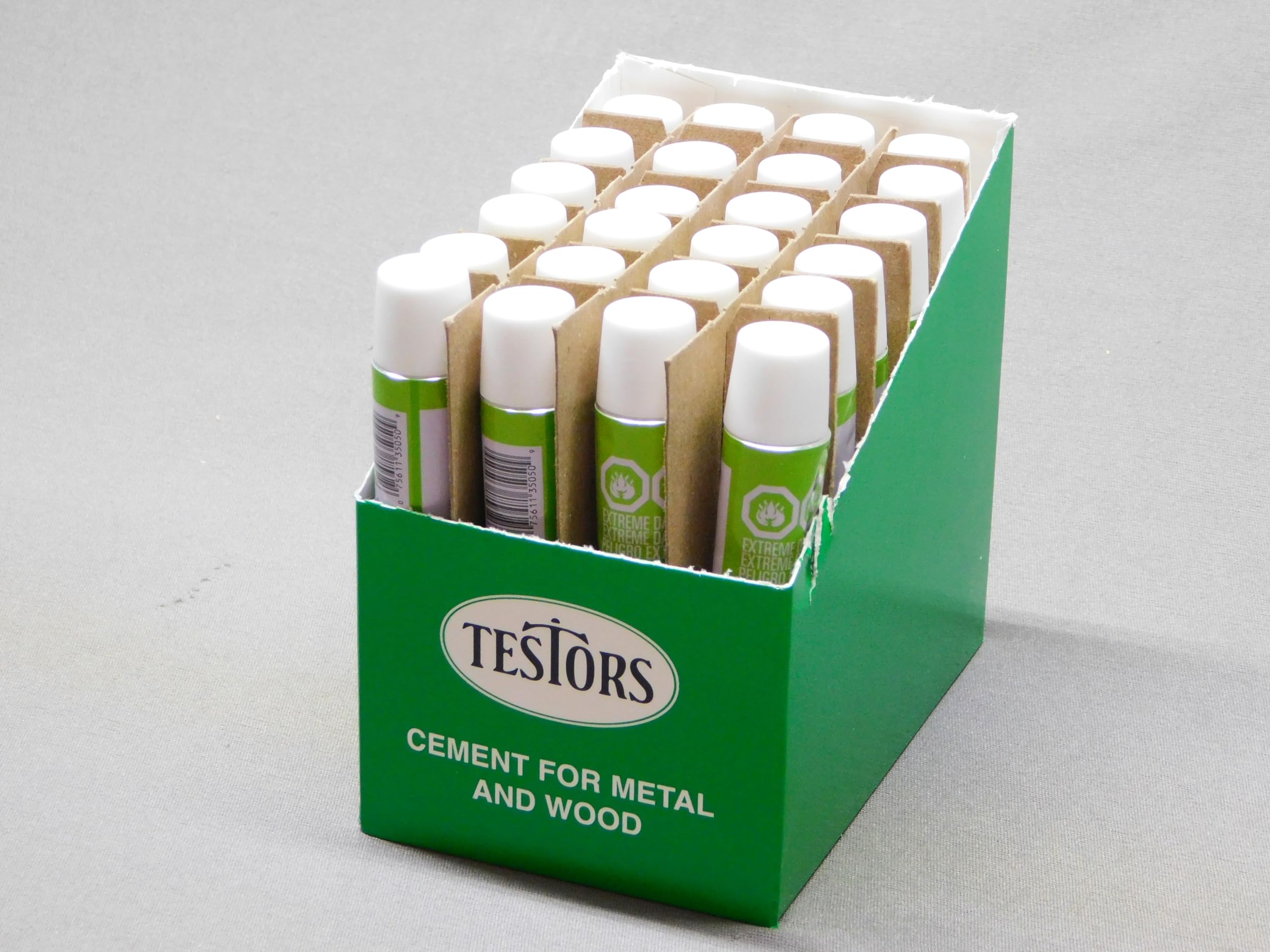 TESTORS 3505 Metal & Wood Adhesive Cement CASE 5/8 oz TES3505-CASE(24)