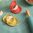 thumbnail image 4 of Dumpling Maker With Built-in Filling Spoon And Lid 9.5 cm x 14.8 cm Plastic Hand Press For Uniform Dumplings, 4 of 7