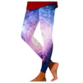 thumbnail image 2 of Stephy Galaxy Costume Women Colorful Leggings Fancy Costume Glitter 3D Printing Costume for Women, Blue, XXL, 2 of 4
