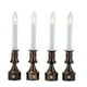 thumbnail image 1 of Velas LED para ventana sin llama con temporizador, juego de 4, bronce, 1 of 7