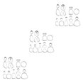 thumbnail image 1 of Eigraketly Paquete de inicio de cortadores de arcilla polimérica de 18 piezas para galletas caseras para hornear Type1 NO1, 1 of 1