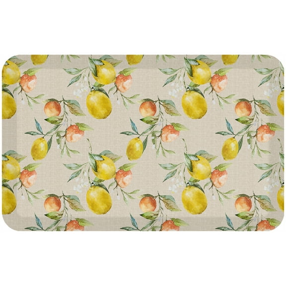 GelPro Designer Comfort Summer Citrus Kitchen Floor Mat, 20x 32