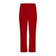 thumbnail image 3 of cocolona Mens Straight Leg Baggy Sweatpants Elastic Waist Drawstring Joggers Sports Pants Fashion Casual Solid Color Trousers, 3 of 5