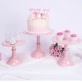 thumbnail image 2 of Cake Stand Home Party Dessert Table Display Rack Dessert Cake Tray Cold Meal Tea Break Table Afternoon Tea Center Rack Metal GOLDEN (M) 10 INCH-1PCS, 2 of 6
