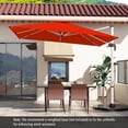 thumbnail image 3 of Costway 10 FT Patio Cantilever Umbrella Outdoor Aluminum Hanging Offset Umbrella w/ 360° Rotation Orange, 3 of 10