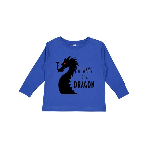 Inktastic Always Be a Dragon Boys or Girls Long Sleeve Toddler T-Shirt