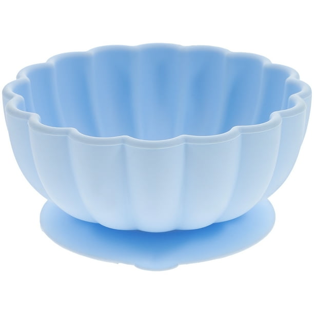 Tazón de silicona de succión Tazón de bebé plato en forma de flor tazón de silicona tazón para niños pequeños