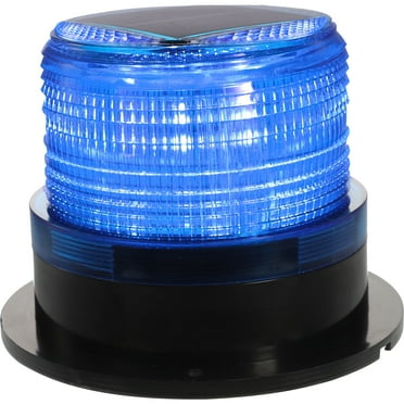 ITSELFER Solar Powered Car Strobe Light LED Emergency Light Vehicle Safety Warning Light with Magnetic Base