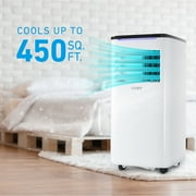 COBY Portable Air Conditioner 7,100 BTU SACC/CEC (10,000 BTU ASHRAE 128) 3-in-1 AC Unit, Dehumidifier & Fan, Air Conditioner for 450 Sq. ft.