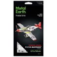 thumbnail image 5 of Metal Earth Fascinations ICONX Tuskegee Airmen P-51D Mustang Red Tail Kit de modelo de metal 3D, 5 of 5